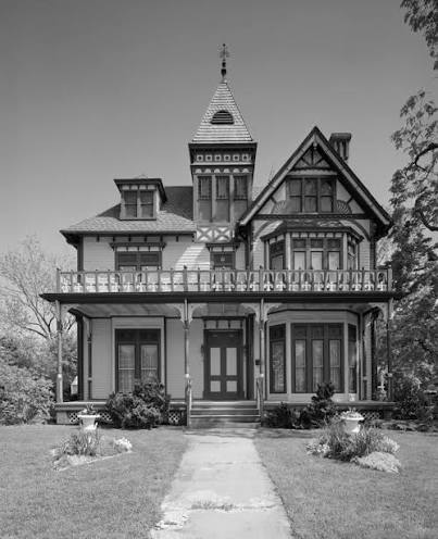 Architectural detail of the house Ruth grew up in