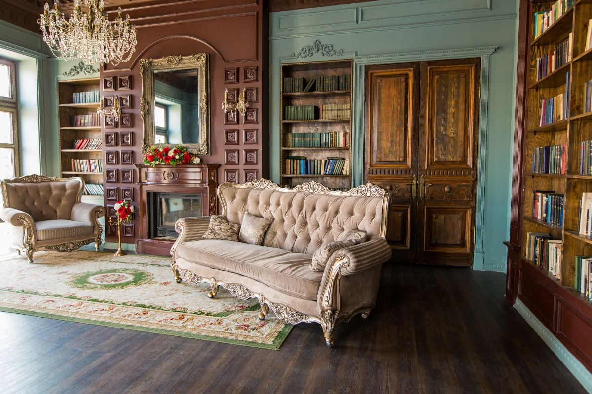 The sitting room where the will was read